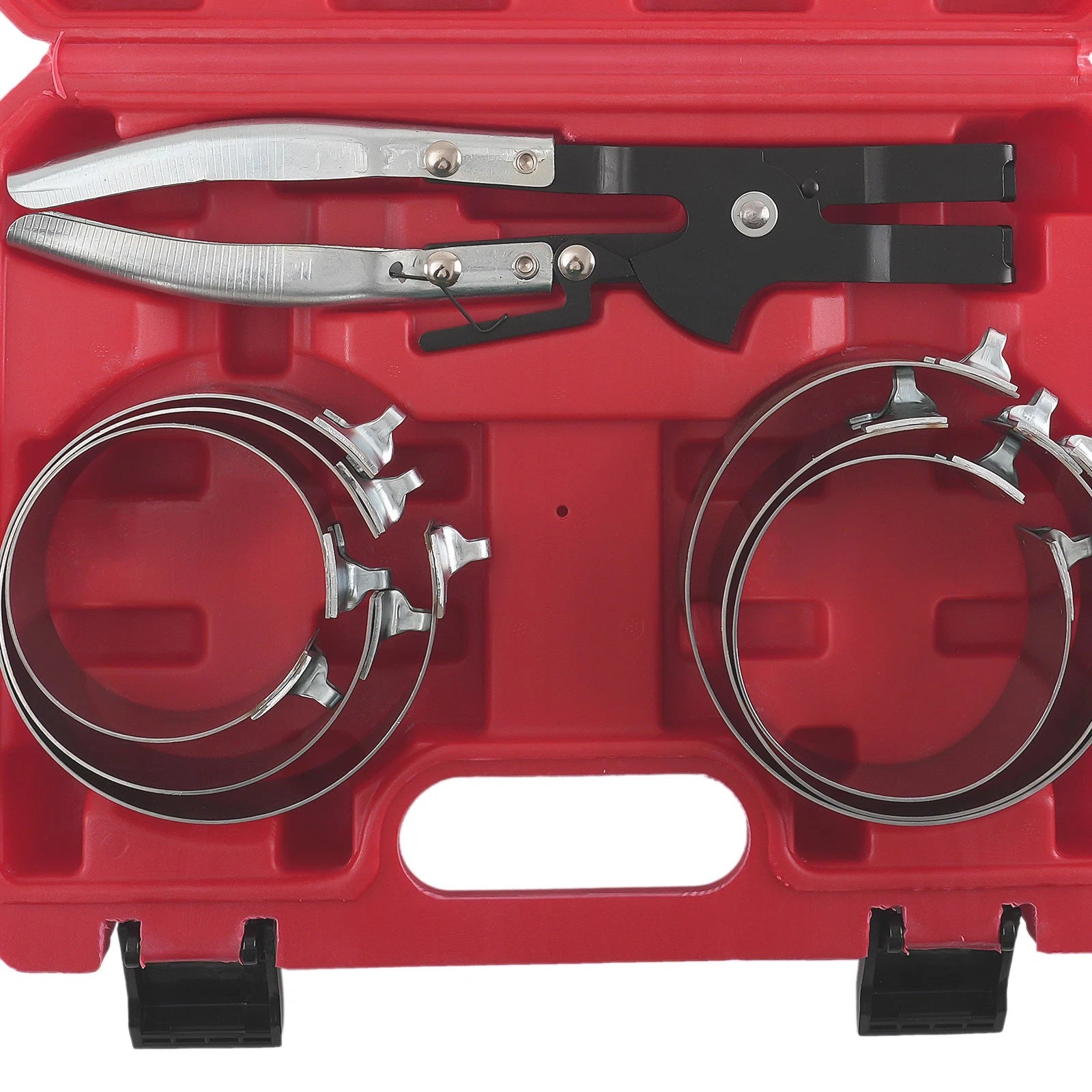 7-Piece Piston Ring Compressor Set for Car Engine Service (73-111mm)