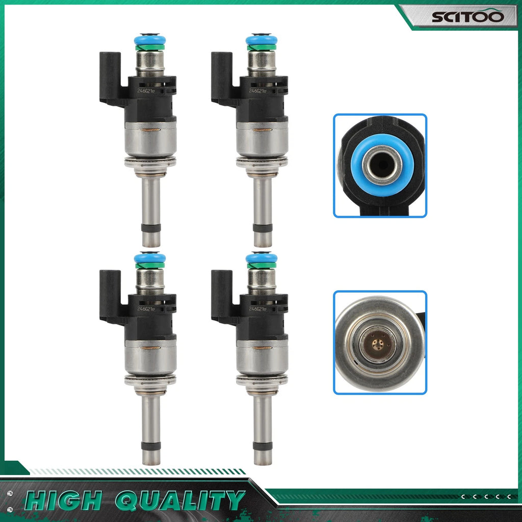 Set of 4 Fuel Injectors for Ford Escape 1.5L (2017–2019) & Fusion 1.5L (2014–2019)