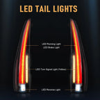 Set of 2 LED Rear Tail Lights for Chevrolet 1500 Suburban Tahoe GMC Yukon (2007–2014)