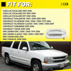 Door Handle Pair for Chevrolet Silverado GMC Sierra (1999–2007) - Olympic White