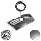 Front Upper Mesh Grille for VW Mk5 GTI Jetta (2006-2009) Matte Black Red Trim
