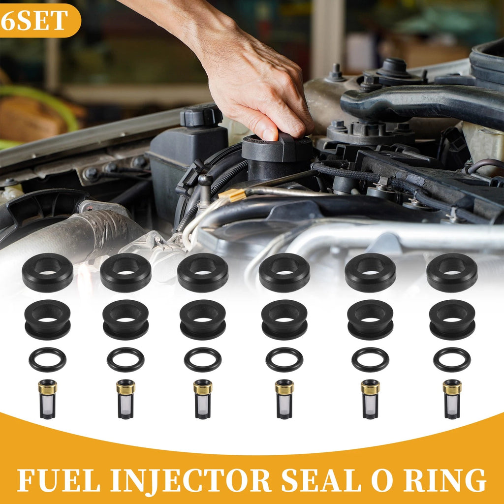 Set of 6 Fuel Injector Seal O Rings for Toyota Supra (3.0)