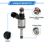 Fuel Injector No. 1660000Q2A for Nissan Qashqai 1.2 DIG-T (2013) 1 Pc Black