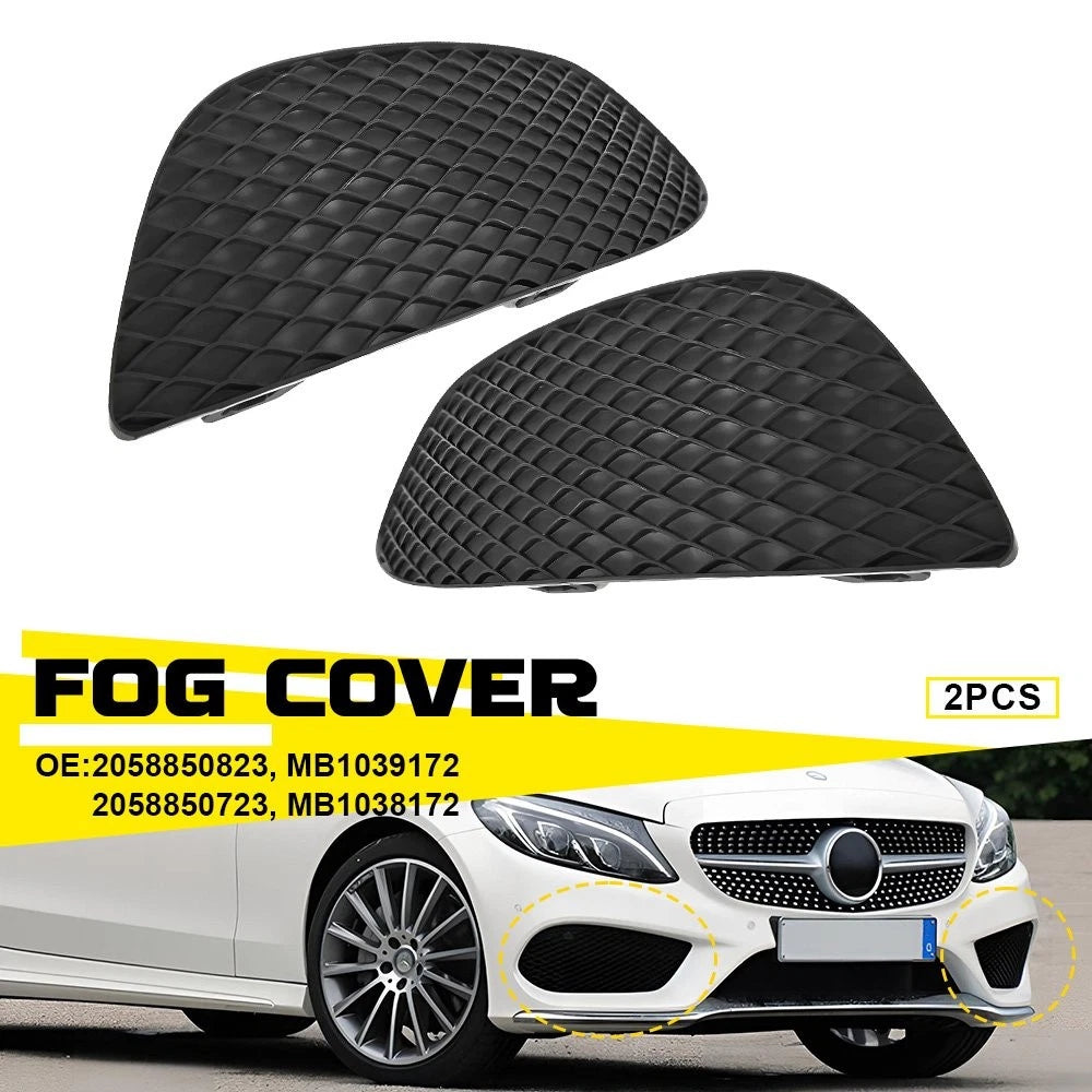 Set of 2 Fog Light Covers for Mercedes-Benz C300 (2015–2018) ED