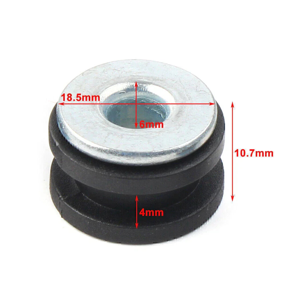 10Pcs Motorcycle Rubber Fairing Grommet Bolts