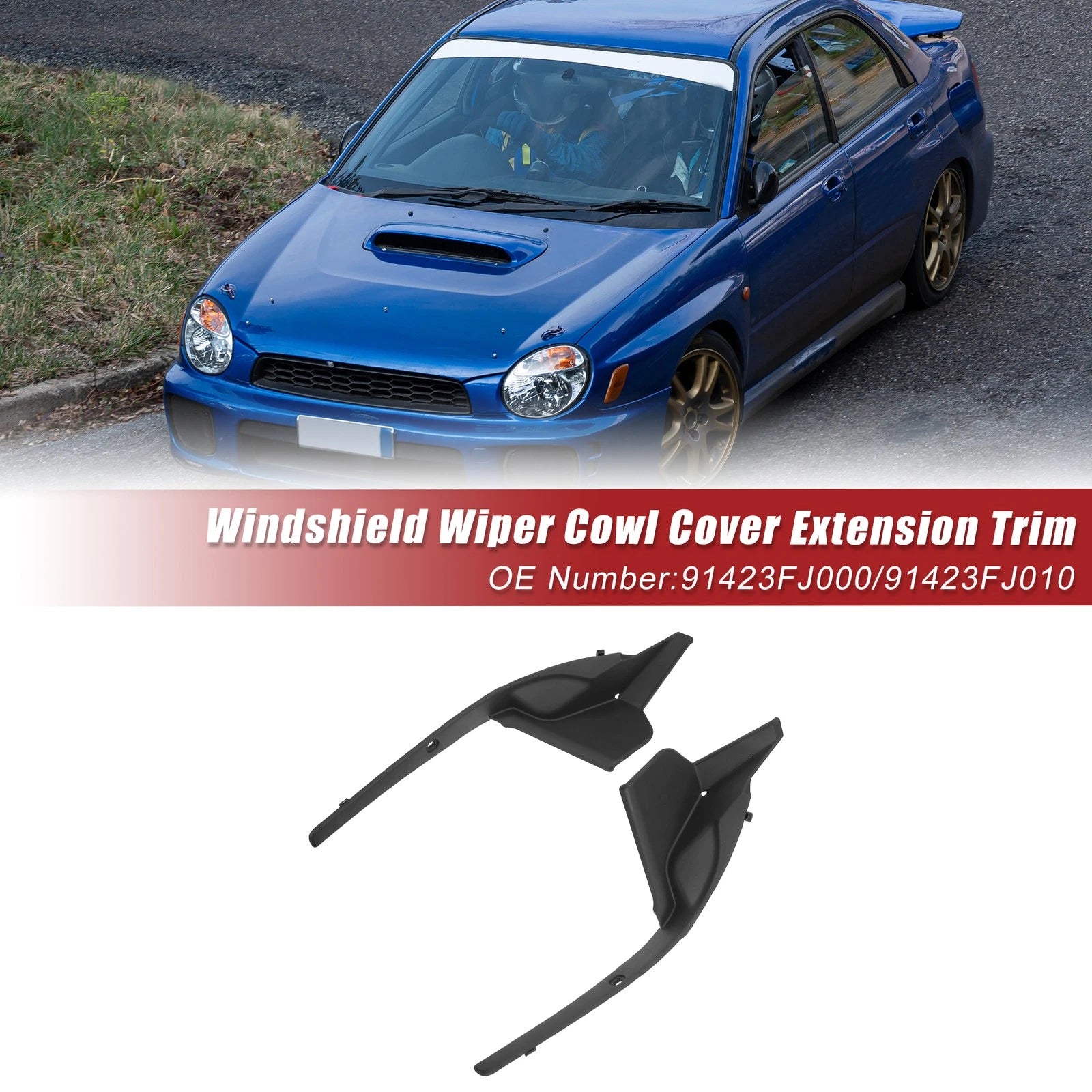 1 Pair Windshield Wiper Cowl Cover Panel for Subaru Impreza (2012–2016)