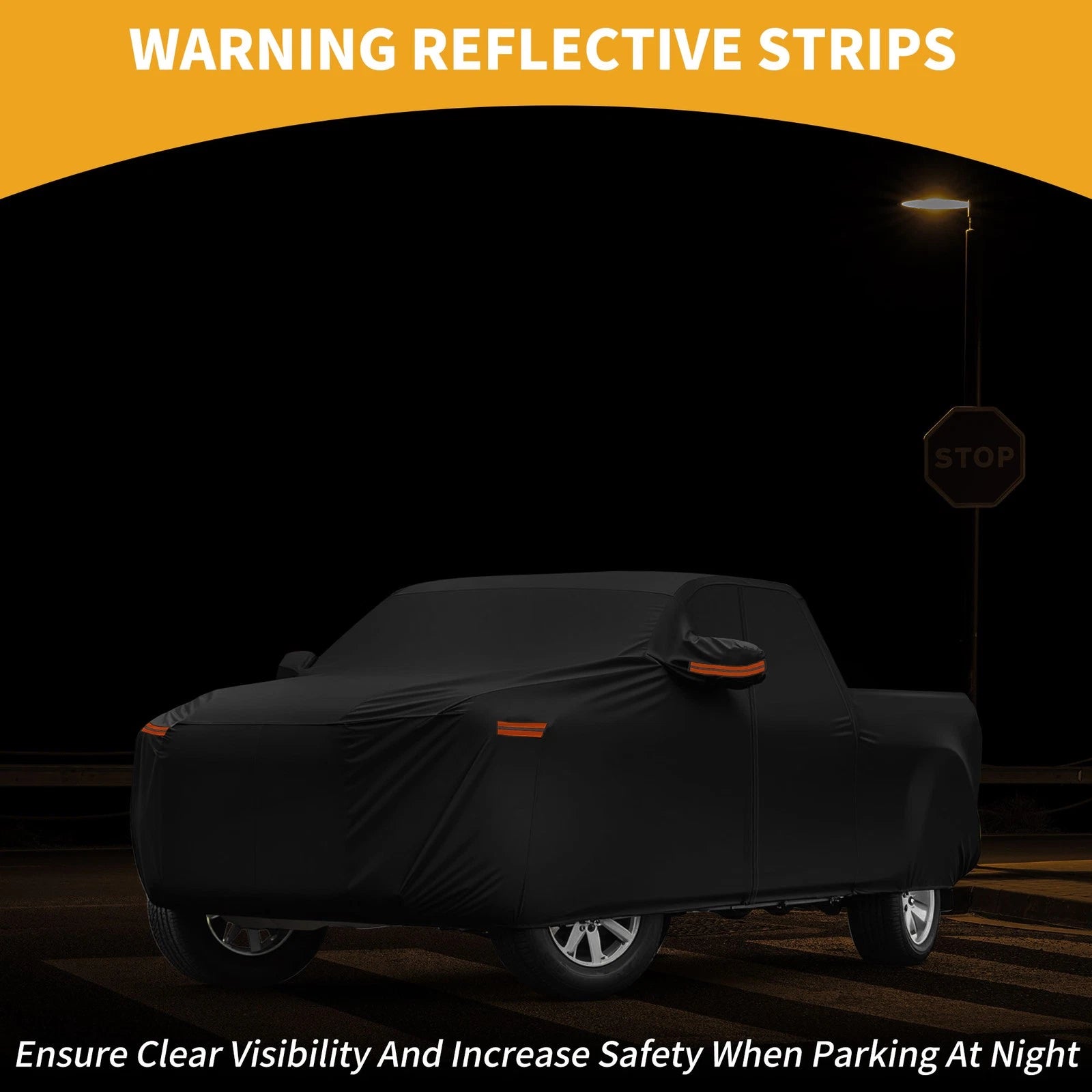 Waterproof Car Cover for Ford Maverick (190T-PU, Black)
