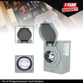 30 Amp Weatherproof Power Inlet Box for Generator (4 Prong)