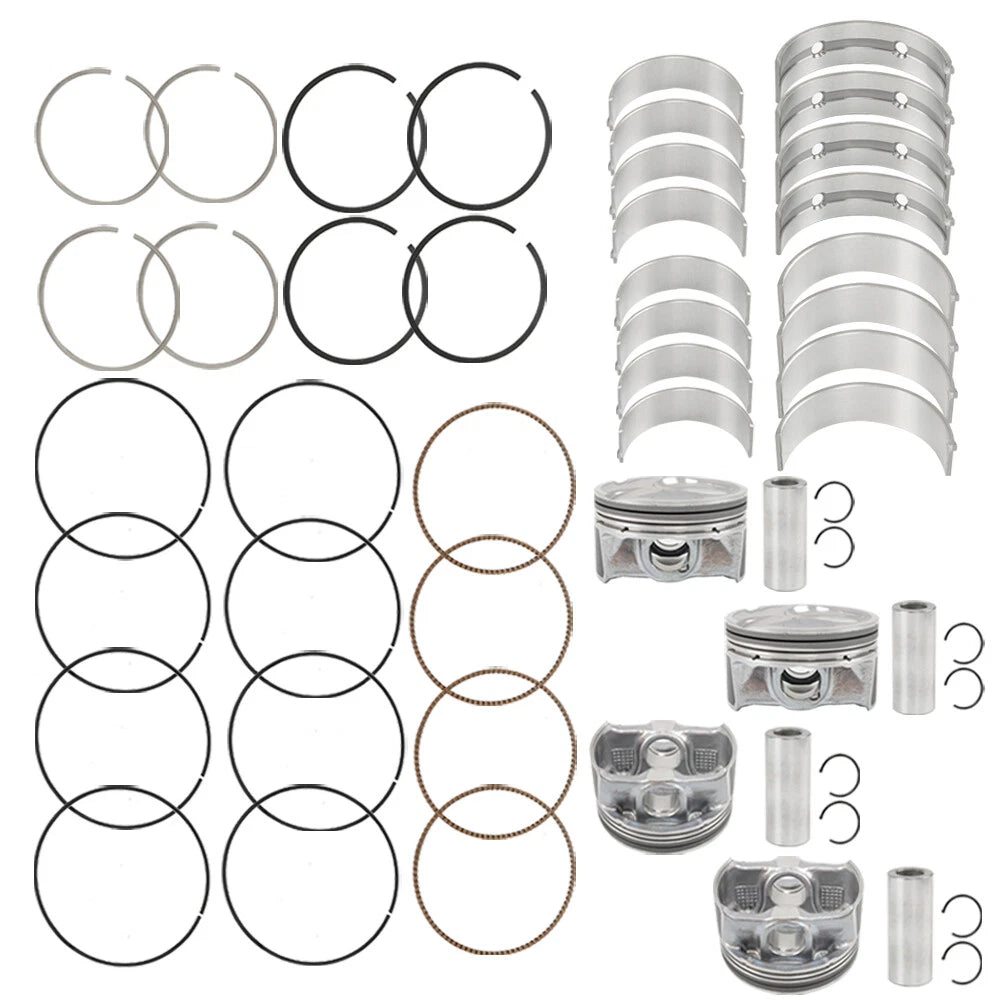 Set of 4 Piston Rings & Pistons for Hyundai Elantra (2014–2019)