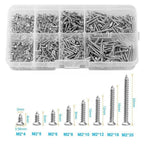 800 Pcs M2 Cross Recessed Flat Head Self Tapping Screws