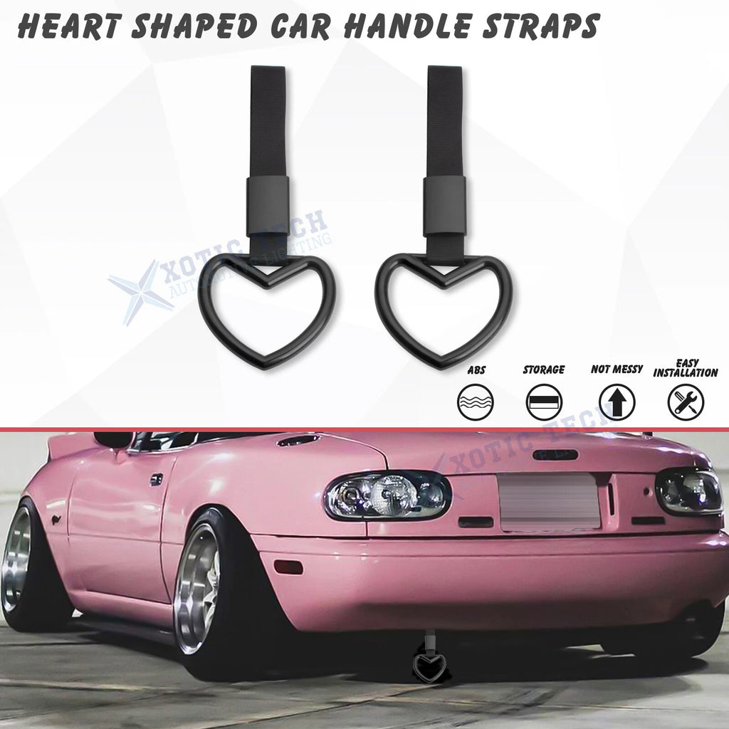 Hand Ring Straps Loop Circle Drift Charm for Heart-Shaped JDM Tsurikawa (—)
