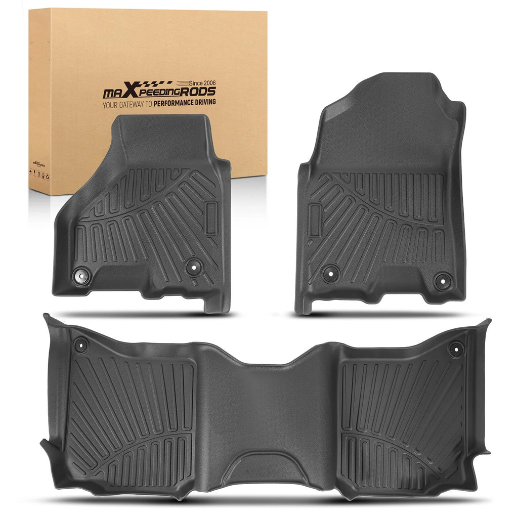 Set of 2 Floor Liners for Dodge Ram 1500/2500/3500 Crew Cab (2013-2018)