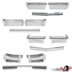 Set of 2 Chrome Bumper Panels for Chevy Impala (1962–1963)