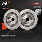 Rear Disc Brake Rotors & Ceramic Pads for Subaru Ascent (2019–2022)