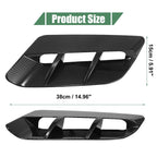 2pcs Hood Air Vent Cover Carbon Fiber for Dodge Challenger (2015–2020) 782685122597