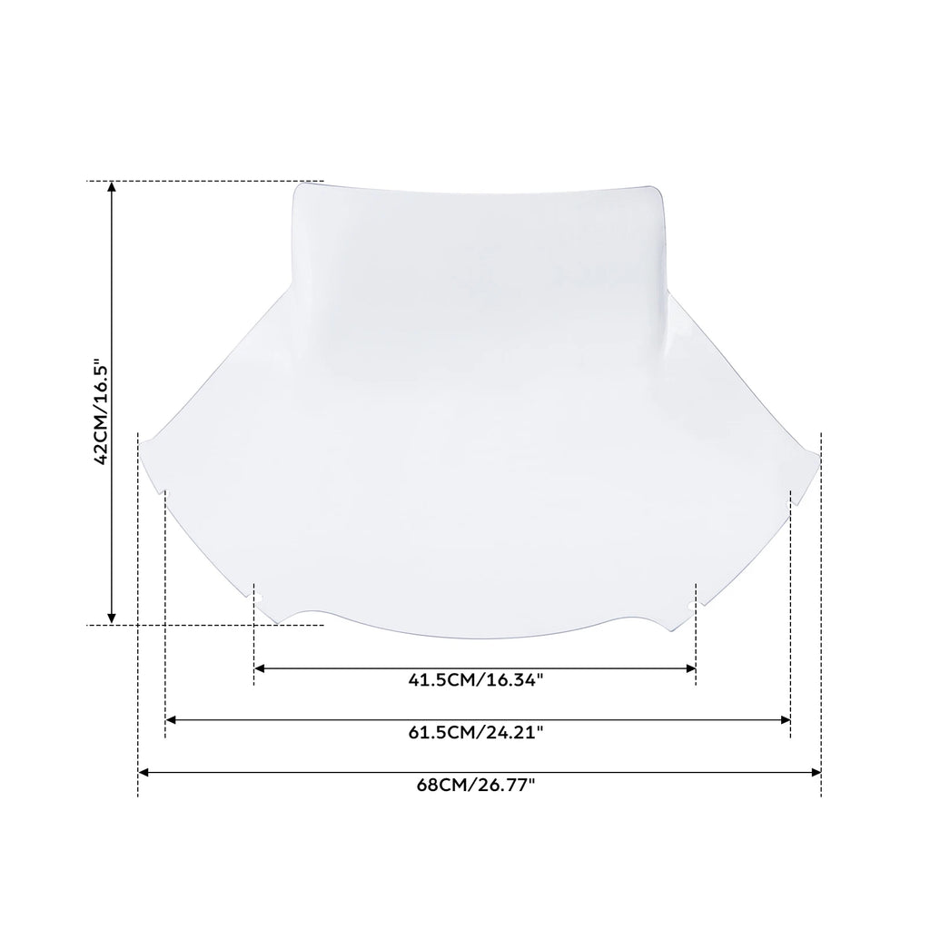 16.5" Clear Windshield for Harley Road Glide FLTRX (2015–2024)