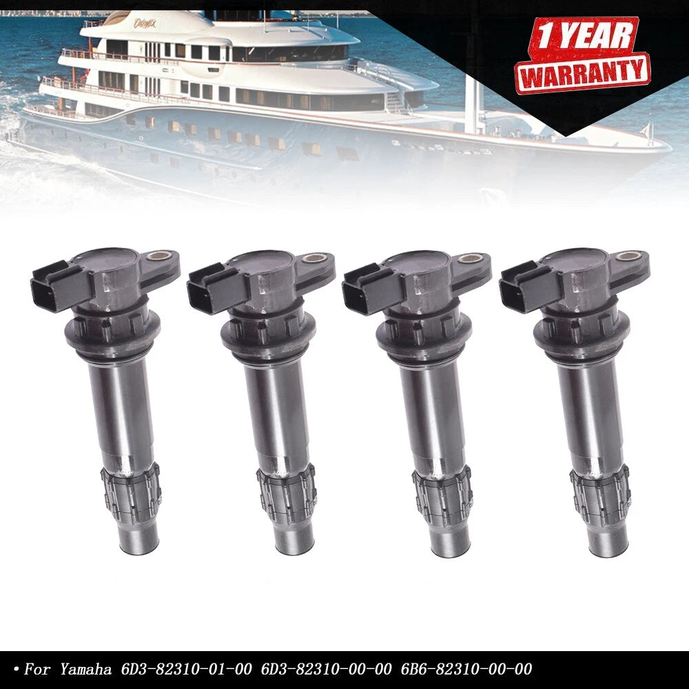 Set of 4 Ignition Coils for Yamaha