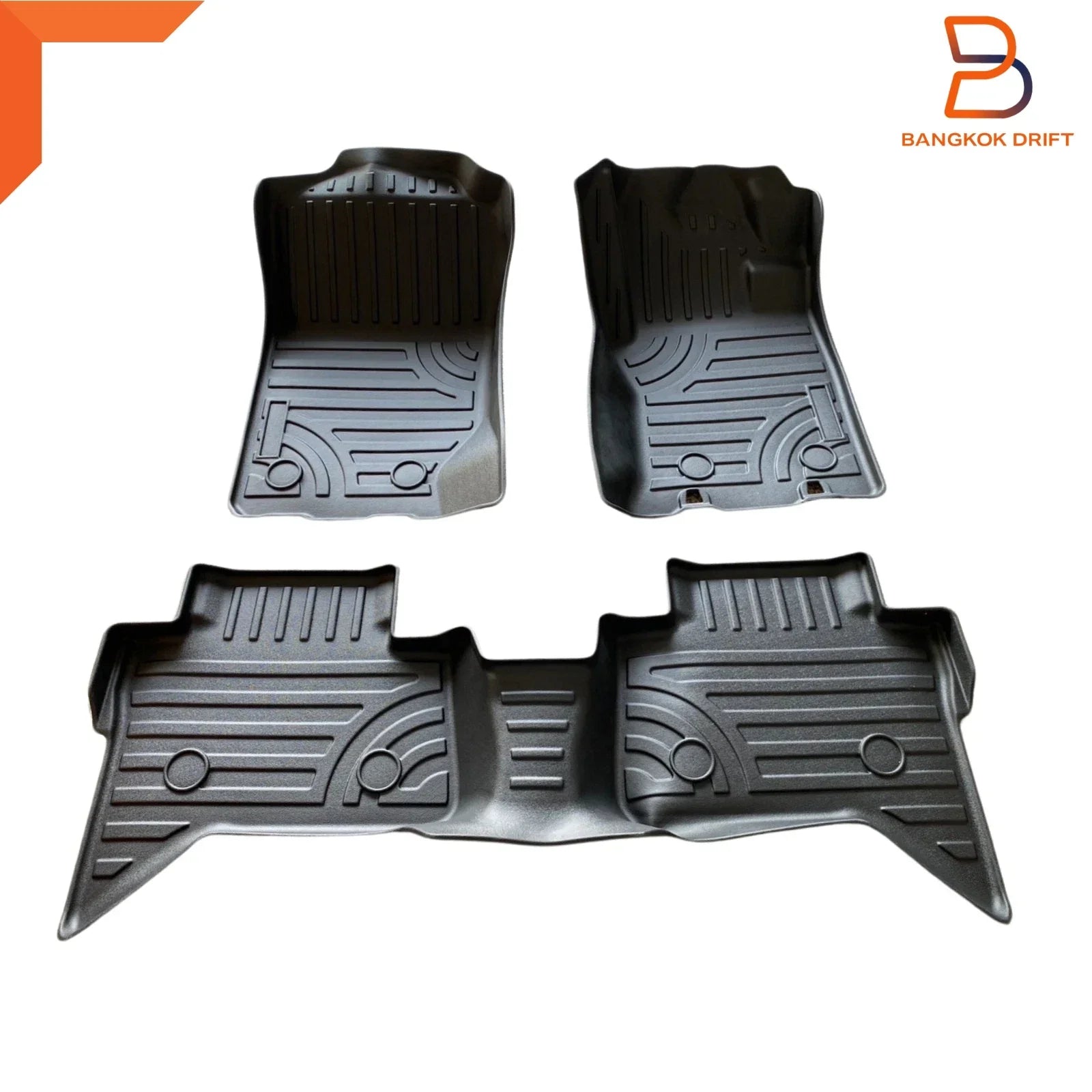 Premium 3D TPE All Weather Floor Mats for Mitsubishi Triton MV (2023-2025)