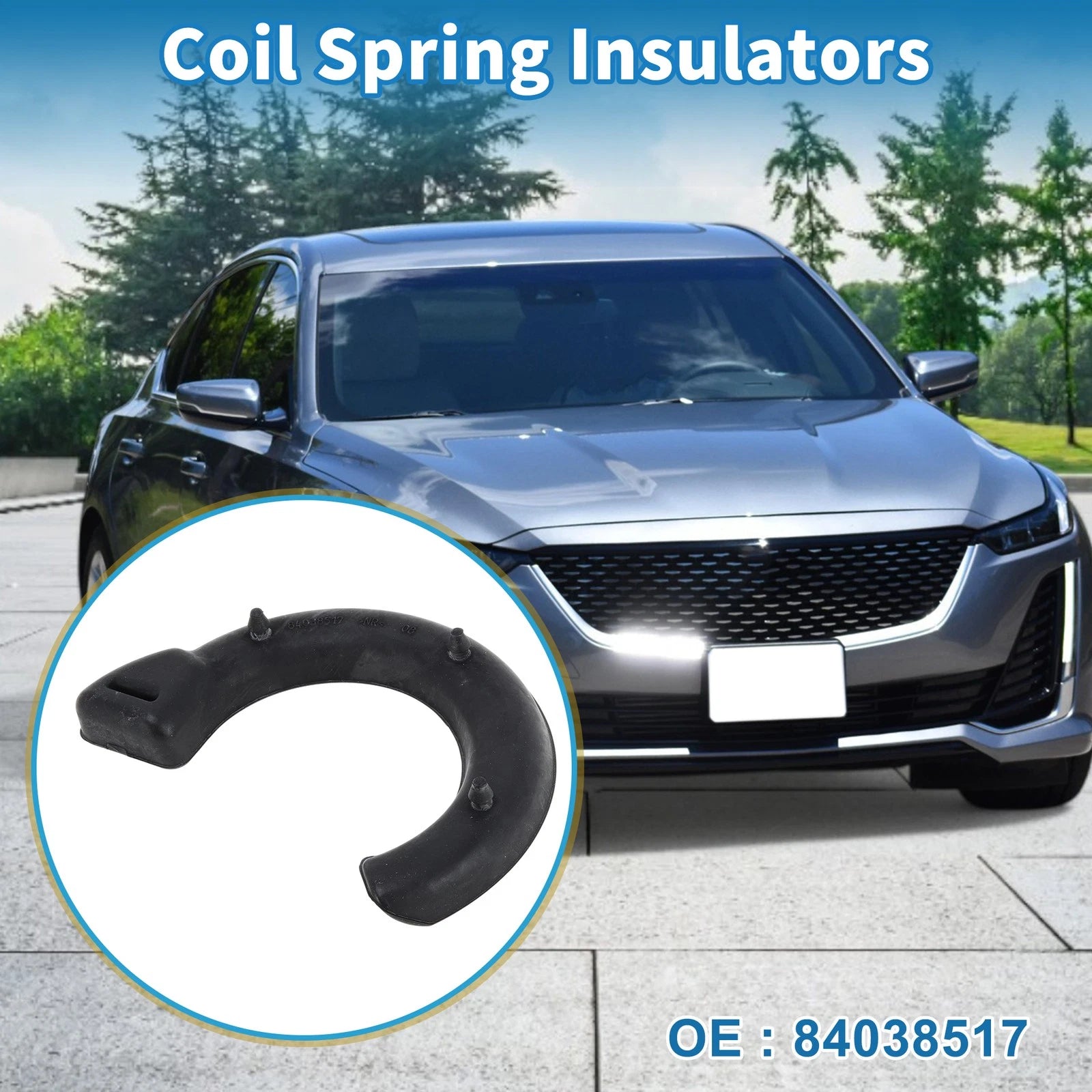 Lower Coil Spring Insulator No.84038517 for Cadillac CT5 (2020–2024) Rubber