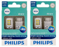 Set of 2 Philips Ultinon LED Bulbs (3157W LED) for Automotive