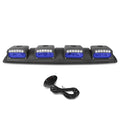 4X Off-Road Roof Mount Fog Lamps for Universal Vehicles (LED, Blue Lens)