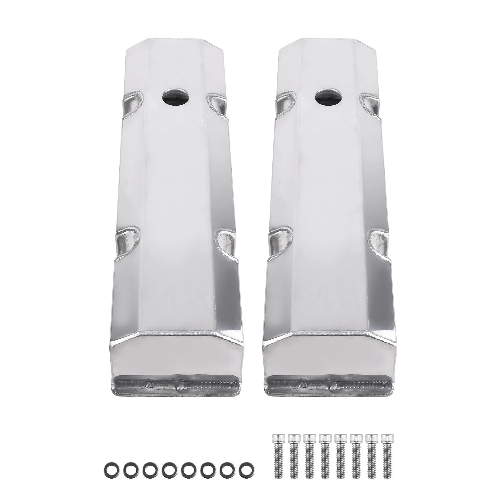 Fabricated Aluminum Valve Covers with Bolts for Small Block Chevy 283-327
