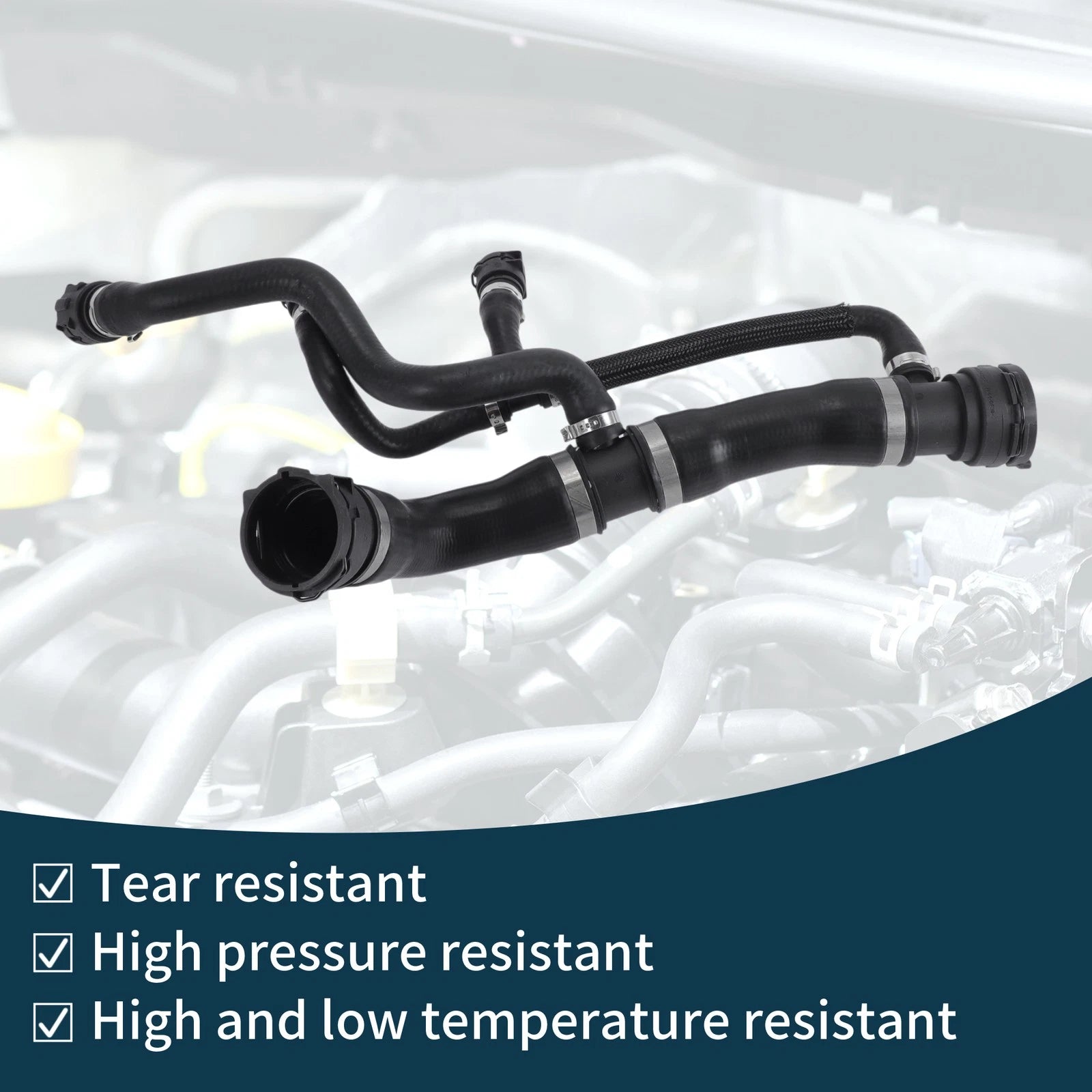 Radiator Hose No. 17127508038 for BMW 760Li E66 (2003–2008) Upper Hose