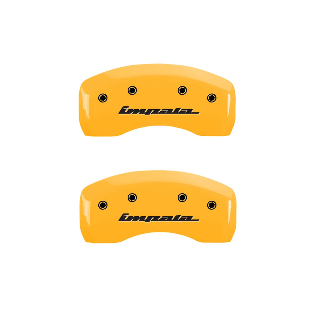 Set of 4 Yellow Caliper Covers for 2000-2005 Chevy Impala