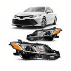 Set of 2 LED Headlights w/Bulb for Toyota Camry LE SE L TRD (2018–2024)