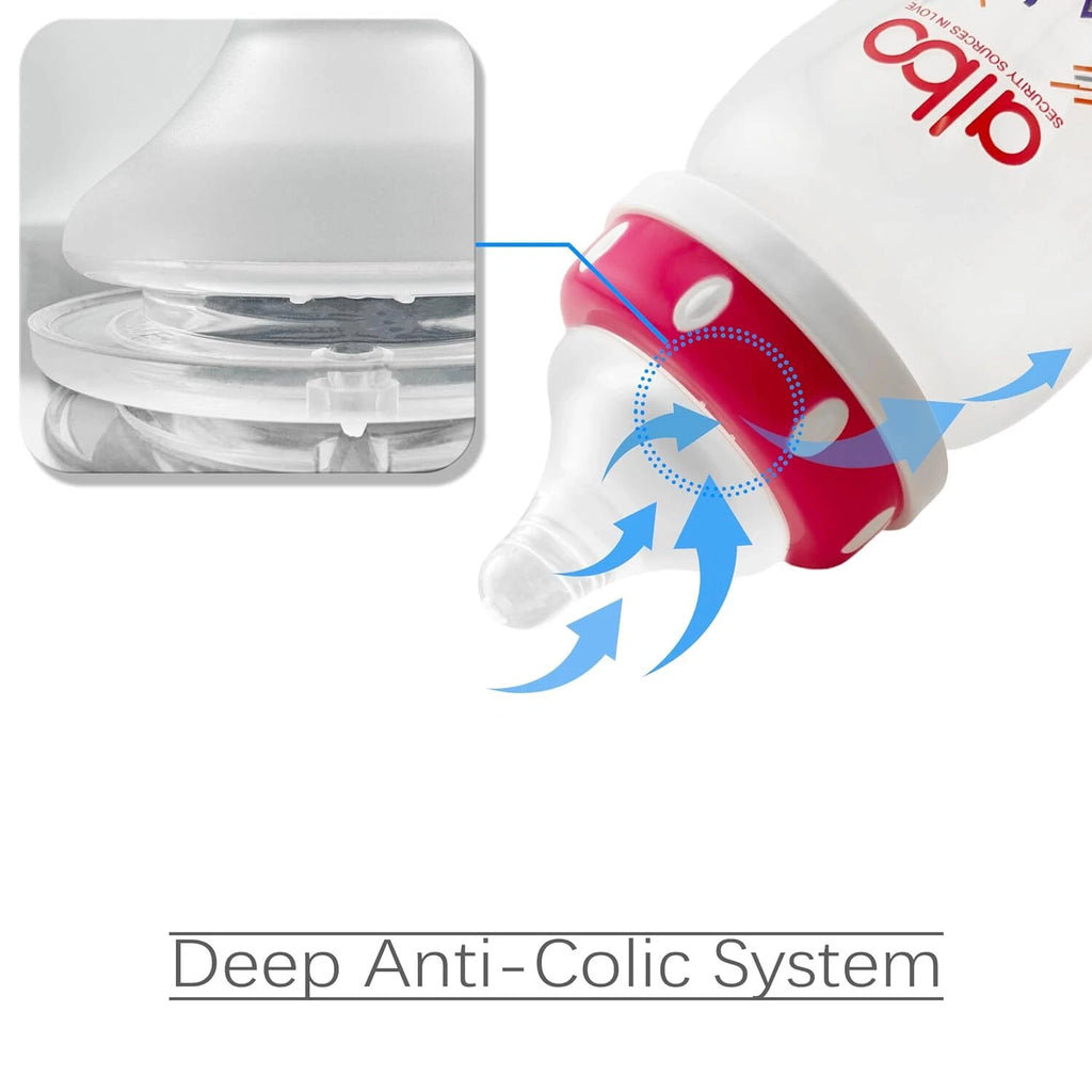 3 Pack Anti-Colic Baby Bottle 10oz for Albo ARC (Nipple)