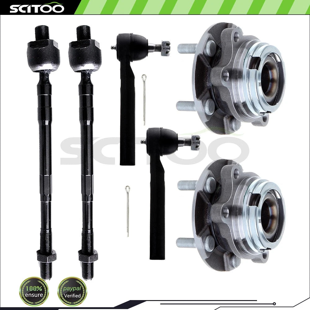 Front Steering Tie Rod End & Wheel Bearing Hub for Nissan Murano (2005–2007)