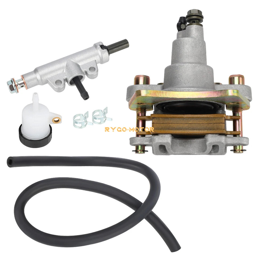 Rear Brake Master Cylinder & Caliper w/ Pads for Polaris Scrambler 500 (2010–2013)
