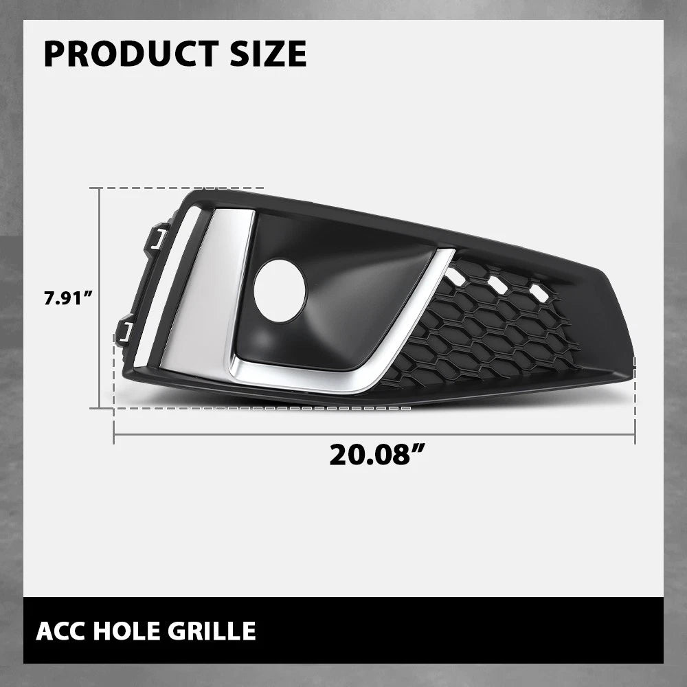 Front Bumper Grille Cover Set for Audi A4 S-Line (2019)