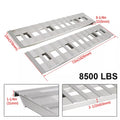 Set of 2 Aluminum Trailer Ramps for Car Truck (8500 lbs, 72''x15'')