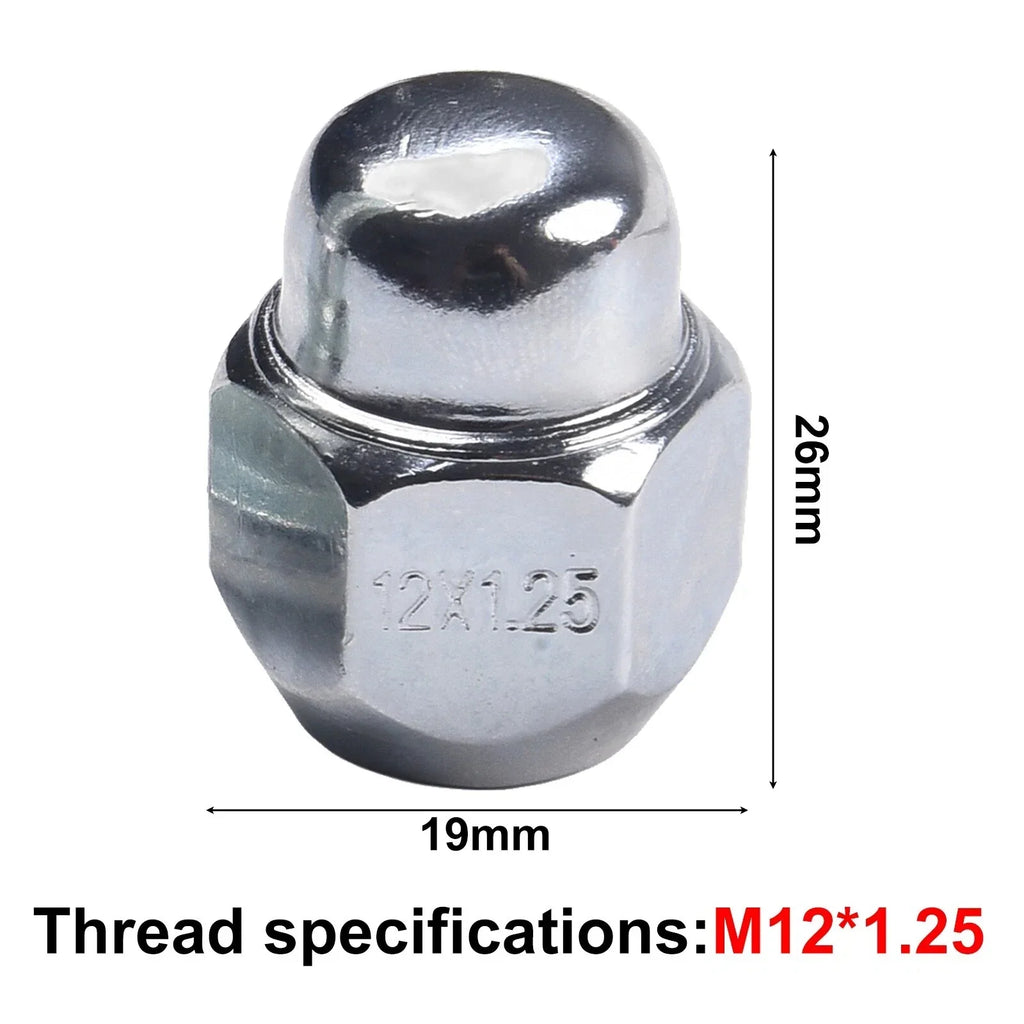Thread Size 1.25 Wheel Hub Bolt Stud & Nut Set for Forester Set of 4