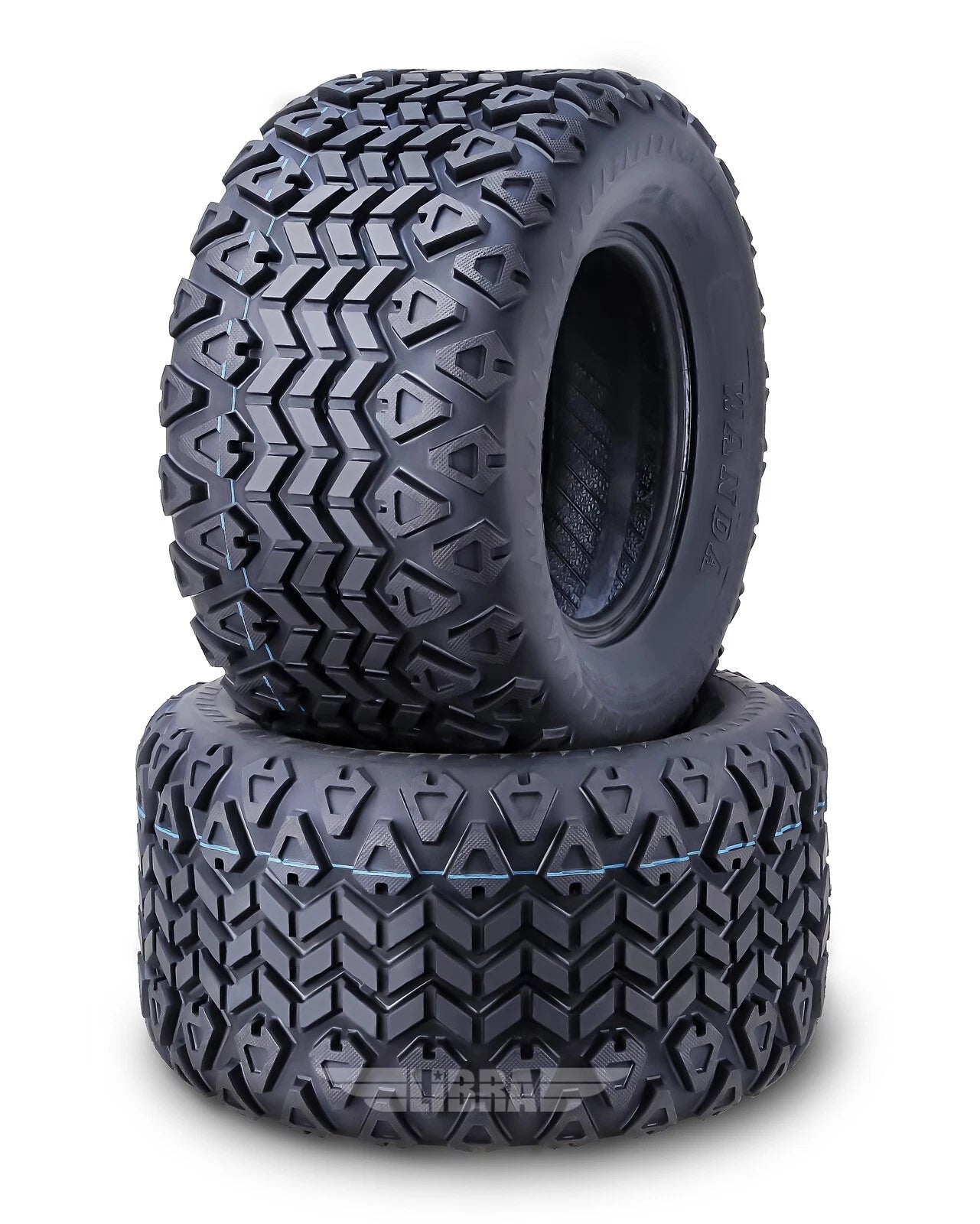 Set of 2 WANDA 20x10-10 Golf Cart ATV Tires 4 Ply - 14030