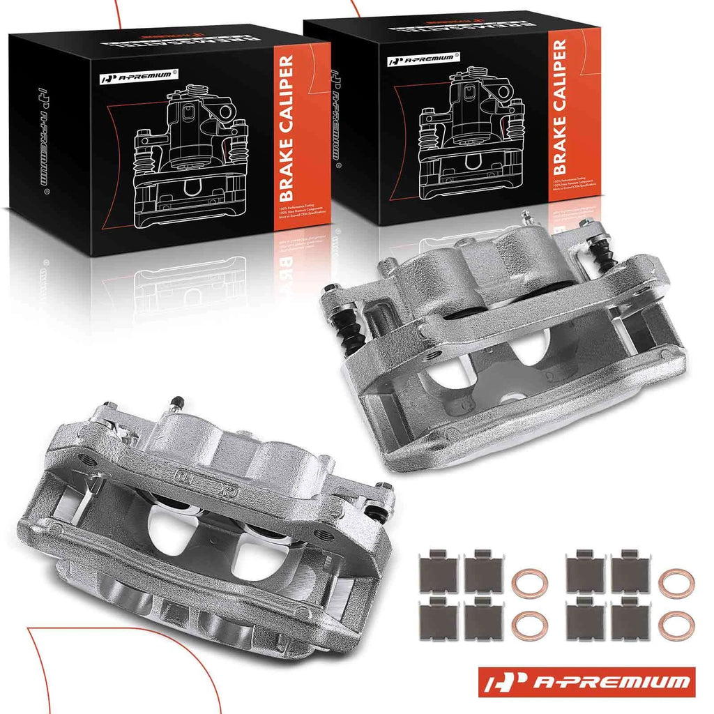 2X Front Disc Brake Caliper with Bracket for Ford F-150 (2012–2020)