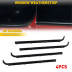 Set of 4 Weatherstrip Window Sweep Felt Trim Seal for Ford F250 F350 (1987–1997)