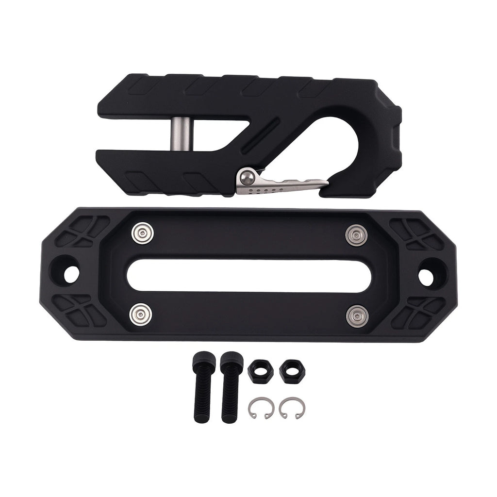 Aluminum Winch Fairlead Tow Hook Mount for Off Road SUV Truck (18000lbs)
