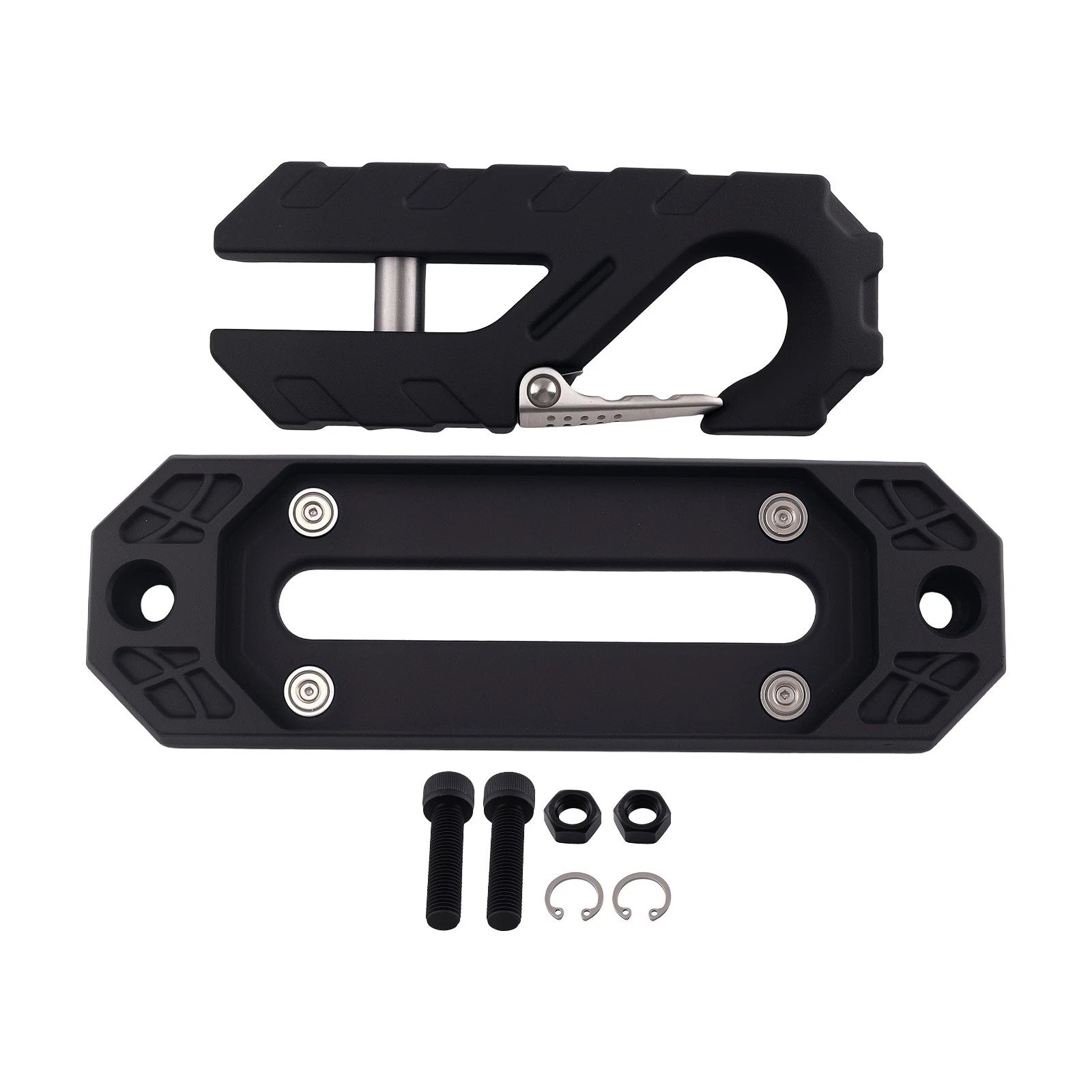 Aluminum Winch Fairlead Tow Hook Mount for Off Road SUV Truck (18000lbs)