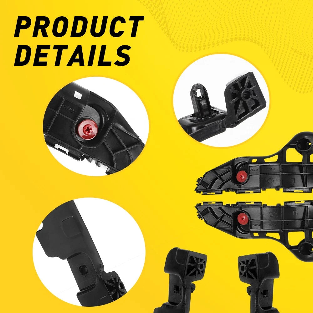 Set of 4 Bumper Holder Mount Brackets for Highlander (2014–2019)