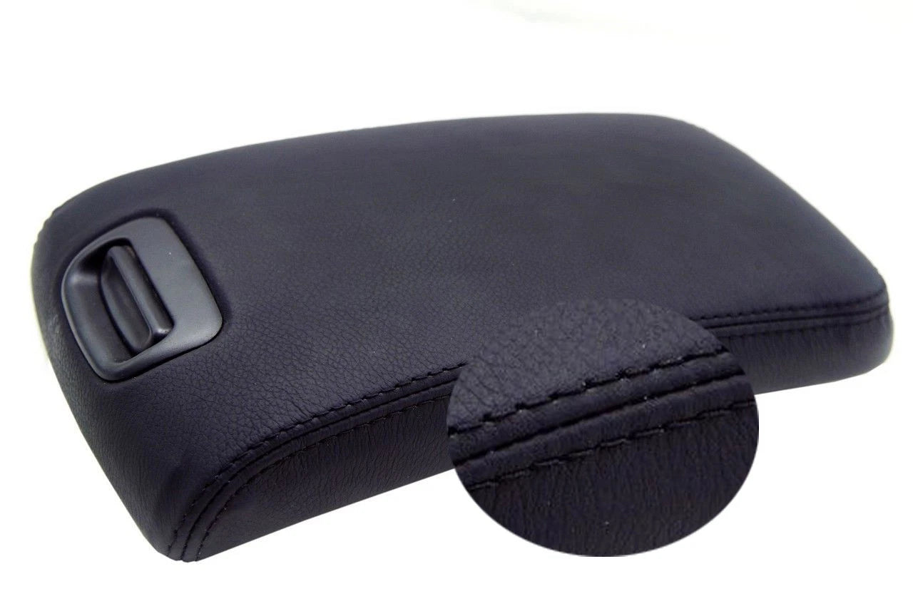 Center Console Armrest Cover for Nissan Maxima (2000–2003) Black Leather
