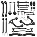 Set of 24 Suspension Control Arms for Chrysler 300 Challenger Charger Magnum RWD