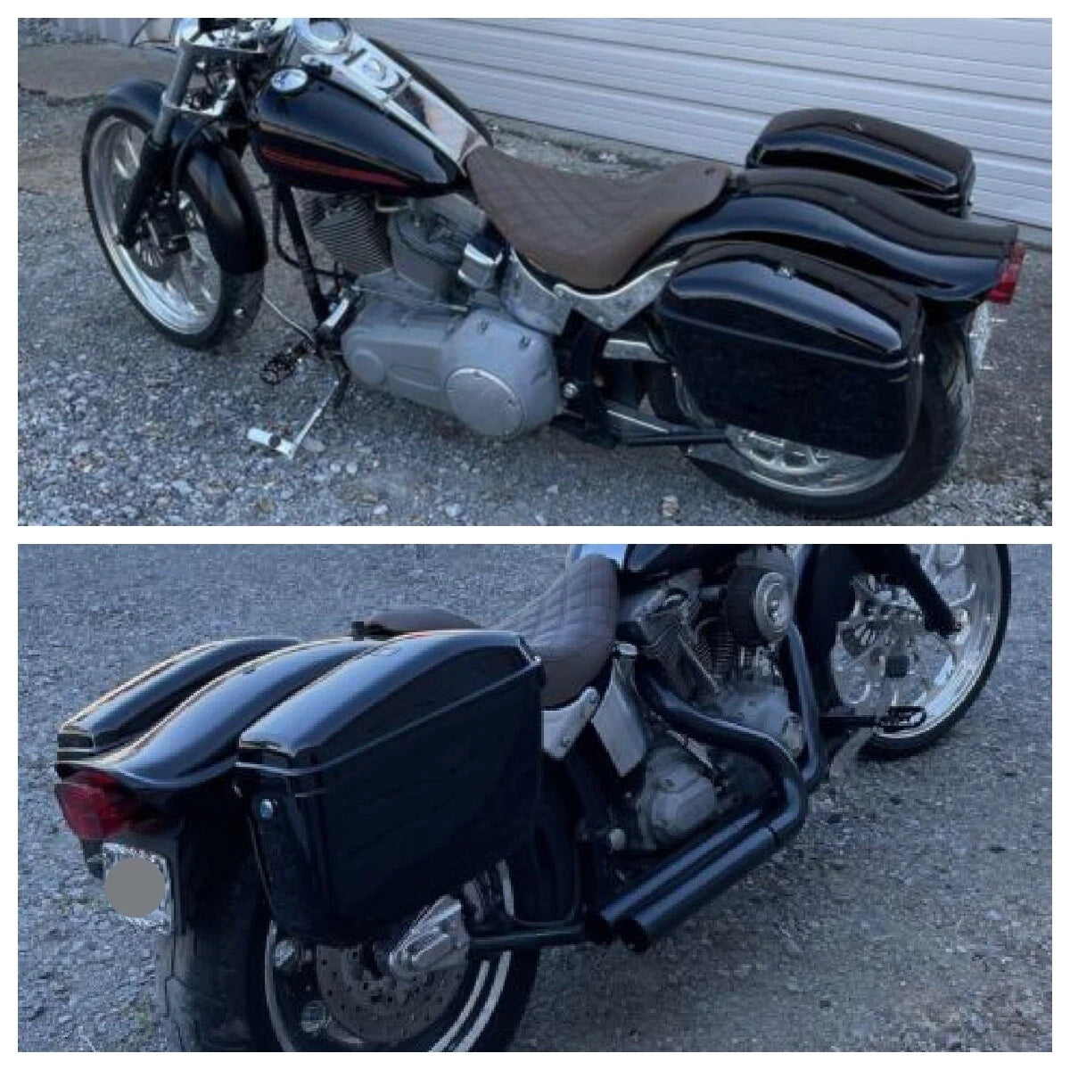 Hard Saddlebags for Harley Honda Suzuki Yamaha Cruiser (Motorcycle)