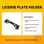 Front License Plate Mount Bracket for Toyota RAV4 (2019–2021)