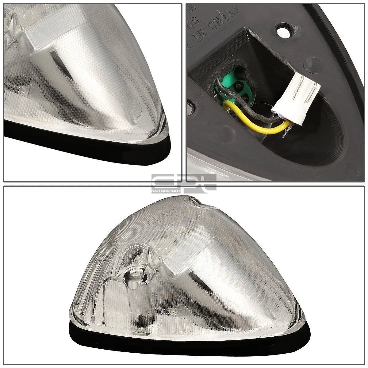 5Pcs Chrome Housing Yellow LED Cab Roof Running Light for Dodge Ram (1994–1998)
