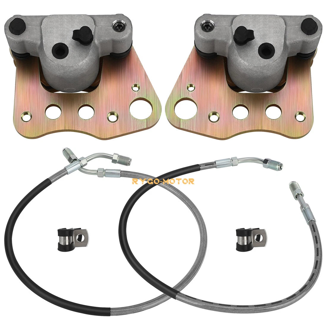 Front Brake Calipers & Hose Lines for Polaris Magnum 325 500 Xpedition 425 (1999–2000)