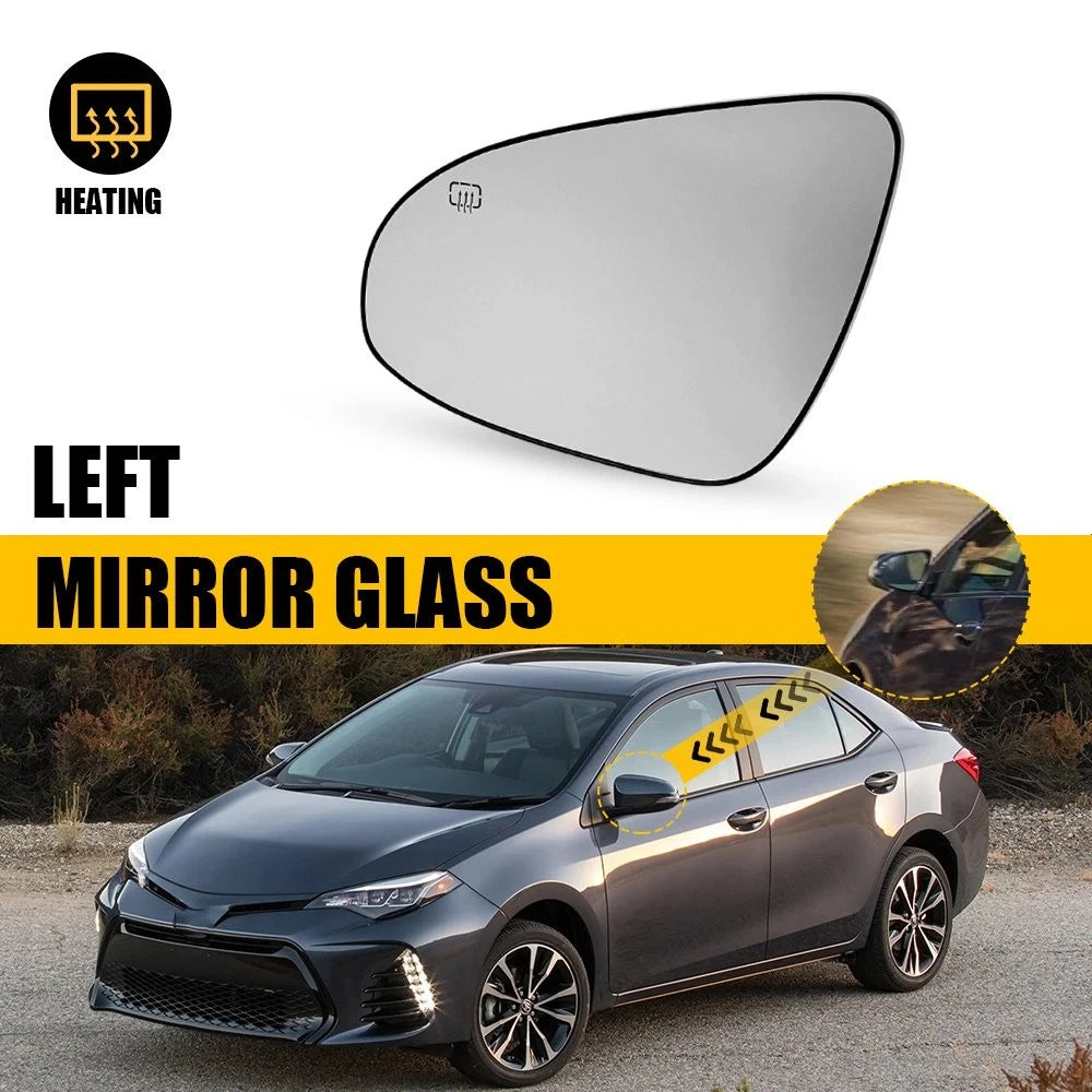 Left Side Heated Mirror Glass for Toyota Corolla (2014–2019) TO1324117 8796102F30