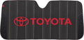 Front Windshield Accordion Sunshade for Toyota 4Runner, Tacoma (Red Logo)