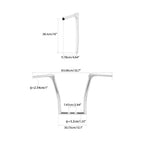 15" Rise Ape Hanger 1 1/4" Fat Handlebar for Harley Touring Road King Fat Boy